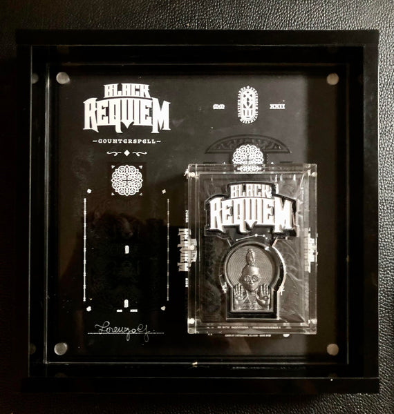 Stockholm 17 Black Requiem "Counterspell" Limited, Numbered, Gilded with Acrylic Frame Display (Patreon Reward) Plus Standard Edition Deck